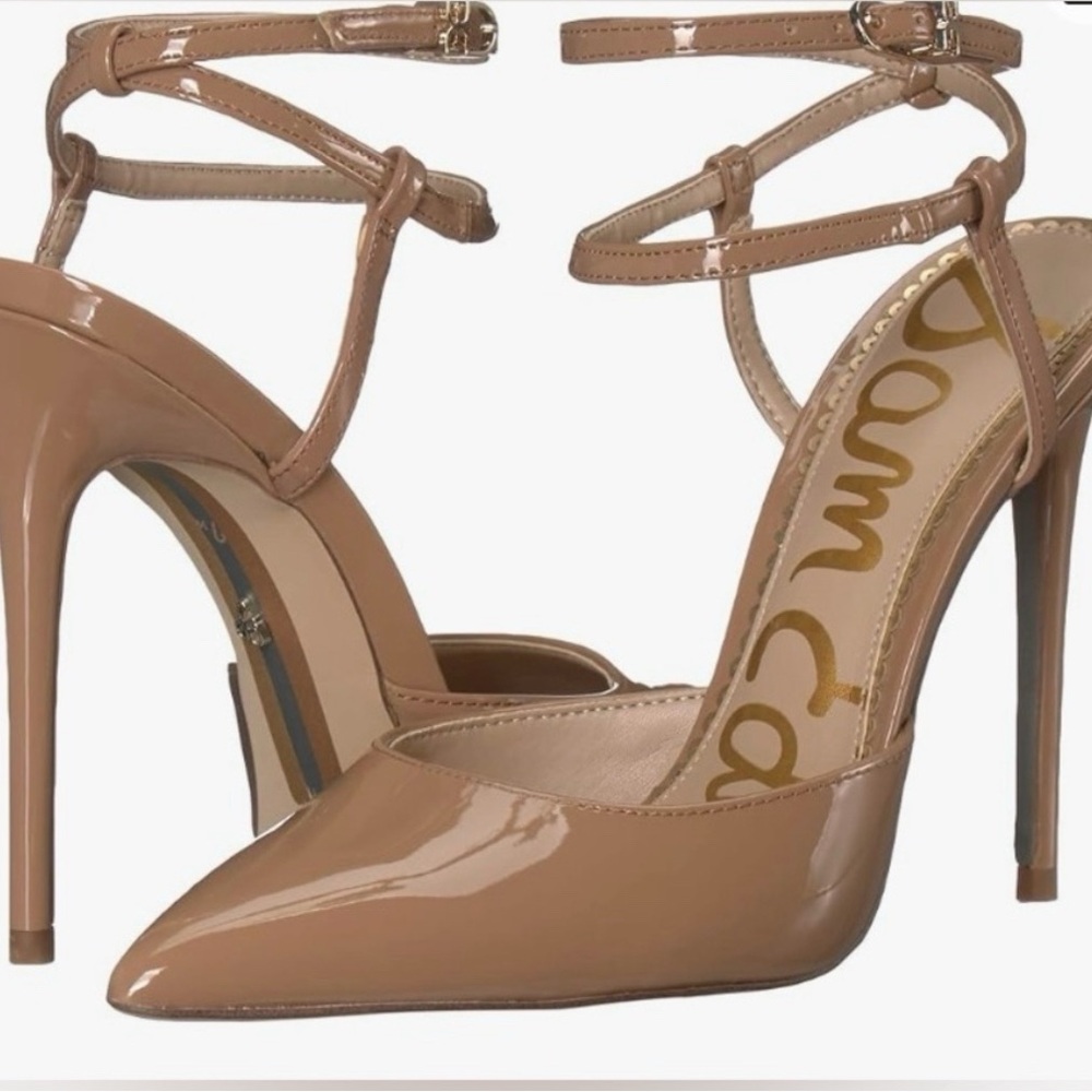 Sam Edelman Glossy Nude Heels